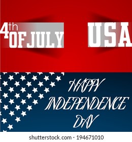 vector design fro fourth of July, Independence day of America. 