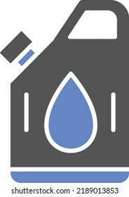 Vector Design Fuel Can Icon Style