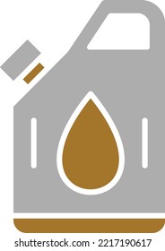 Vector Design Fuel Can Icon Style