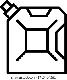 Design de vetor Fuel Can Icon Style