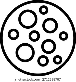 Diseño de Vector Full Moon Icon Style
