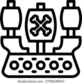 Vektordesign Galeone-Symbolstil