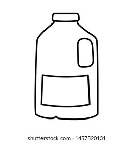 Vector design of gallon and milk logo. Set of gallon and can vector icon for stock.