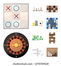 Vector design of gambling and concept logo. Set of gambling and jackpot vector icon for stock.