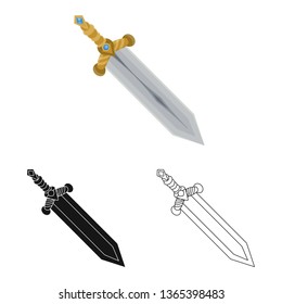 Vector design of game  and armor  symbol. Set of game  and blade  vector icon for stock.