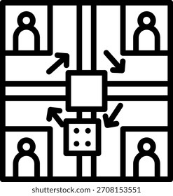 Vector Diseño Juego Noche Icon Estilo