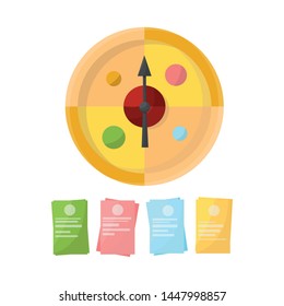 Vector design of game and roulette symbol. Set of game and cards vector icon for stock.