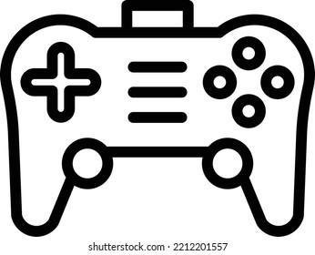 Diseño del vector Estilo del icono de gamepad