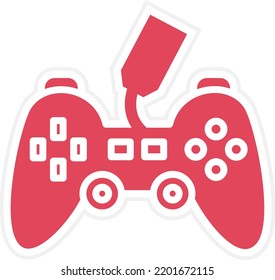 Vector Design Gamepad Sale Icon Style