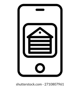 Vetor Design Garage Opener App Icon Style