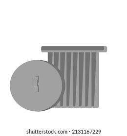 A vector design of garbage.