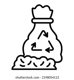 Vector Design Garbage Bag Icon Style