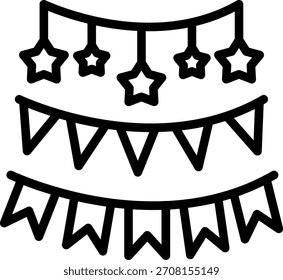 Diseño de Vector Garlands Icon Style