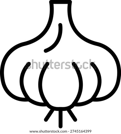 Vector Design Garlic Glee Icon Style