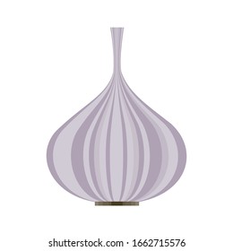Vector design of a garlic vector with a white background.