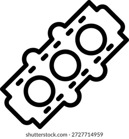 Symbolstil der Vektordesign-Dichtung