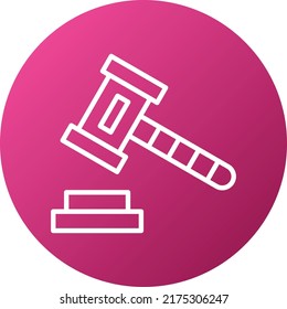 Vector Design Gavel Icon Style
