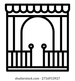 Vector Diseño Gazebo Icon Style