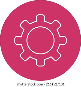 Estilo del icono del engranaje de diseño del vector