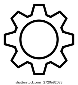 Estilo de icono de Configuraciones de engranaje de diseño de Vector