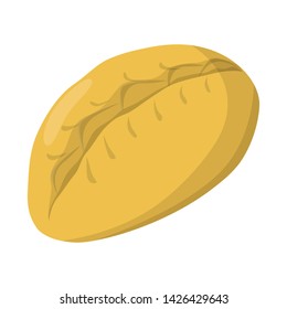 Vector design of gedza and khinkali icon. Collection of gedza and asian stock symbol for web.