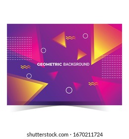 vector design geometric background template. banners, web design and print