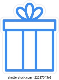 Estilo de icono de regalo de diseño de vectores