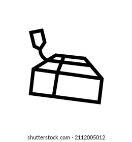 vector design, gift package shape illustration
