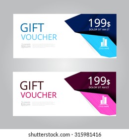 Vector design for Gift Voucher, Coupon