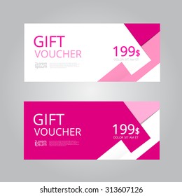 Vector design for Gift Voucher,Coupon