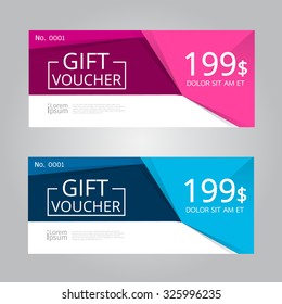 Vector design for Gift Voucher,Coupon