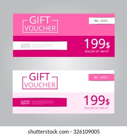 Vector design for Gift Voucher,Coupon