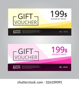 Vector design for Gift Voucher,Coupon