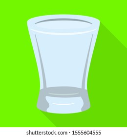 Vector design of glass and cup logo. Graphic of glass and transparent Stock vector illustration.