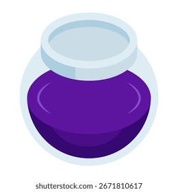 Diseño de Vector de la olla de cristal