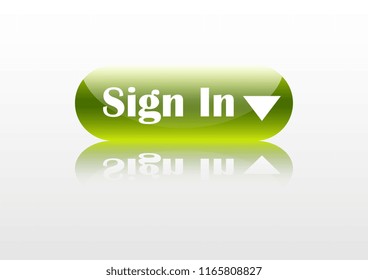 vector design of glass web button