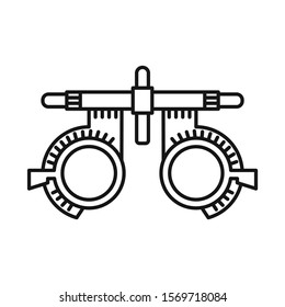 Vector design of glasses and corrective symbol. Graphic of glasses and eyeglasses vector icon for stock.