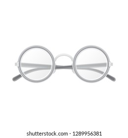 Vector design of glasses and frame icon. Set of glasses and accessory stock vector illustration.