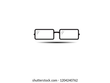 Vector design of glasses and frame symbol. Fancy Glasses Eyewear icon vector isolated on white background.Illustration EPS 10.