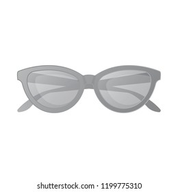 Vector design of glasses and sunglasses icon. Collection of glasses and accessory stock vector illustration.