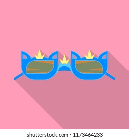 Vector design of glasses and sunglasses logo. Set of glasses and accessory stock vector illustration.