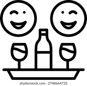 Vector Design Gleeful Gala Icon Style