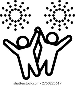 Vector Design Gleeful Gala Icon Style