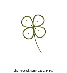 vector design with glittering yellow flower isolated on white background 