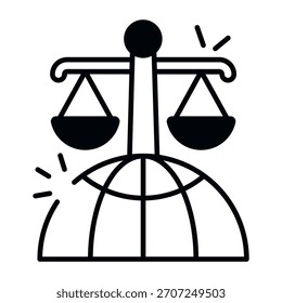 Projeto vetorial da justiça global 