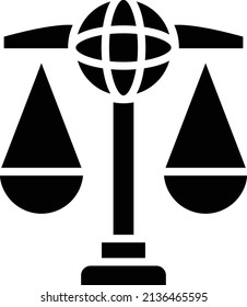 Vector Design Global Law Icon Style