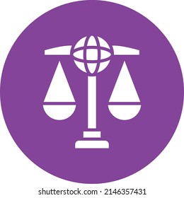 Vector Design Global Law Icon Style