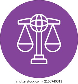 Vector Design Global Law Icon Style