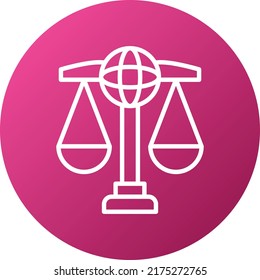 Vector Design Global Law Icon Style