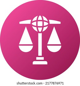 Vector Design Global Law Icon Style